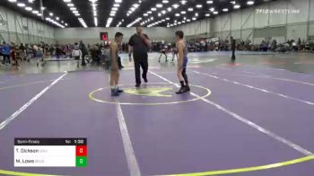 92 lbs Semifinal - Thayne Dickson, Culver Mat Club vs Mekko Lowe, Brushy Wrestling Club