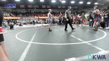 120 lbs Semifinal - Liam Levy, Norman Grappling Club vs Landon Achziger, Choctaw Ironman Youth Wrestling