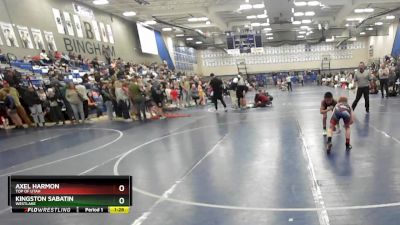 79 lbs Cons. Round 6 - Kingston Sabatin, Westlake vs Axel Harmon, Top Of Utah