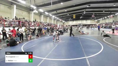 85 lbs Quarterfinal - Madyx England, Montrose Elite vs Jarrod Weber, Stout Wr Acd