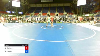 160 lbs Cons 16 #2 - Jackson Barron, Minnesota vs Royce Lopez, Illinois