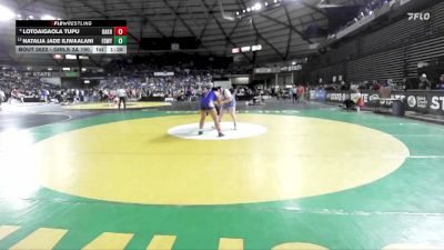 Girls 3A 190 lbs Quarterfinal - Natalia Jade Iliwaalani, Federal Way (Girls) vs Lotoaigaola Tupu, Oak Harbor (Girls)