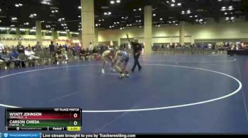 132 lbs Placement Matches (8 Team) - Wyatt Johnson, Iowa Gold vs Carson Chiesa, Foxfire
