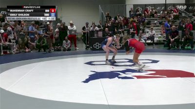 Senior Women Freestyle FS - 50 lbs Champ. Round 2 - Makennah Craft, Ohio vs Emily Shilson, Titan Mercury Wrestling Club (TMWC)