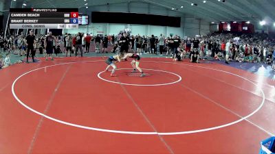 67 lbs Cons. Semis - Camden Beach, Ragin Raisins Wrestling vs Brant Berkey, Gladiator Wrestling Academy