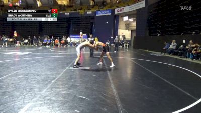 165 lbs Round Of 32 - Kylan Montgomery, Virginia Tech vs Brady Worthing, Clarion