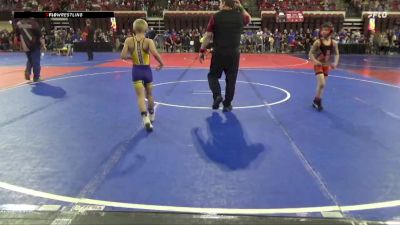 69 lbs Champ. Round 2 - Roper McCollum, Ronan Wrestling vs Halen Lahoe, Thermopolis Wrestling Club