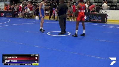 110 lbs Quarterfinal - Julian Smith, NJ vs Colby Payne, CO