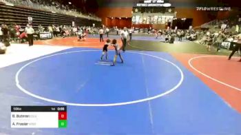 58 lbs Quarterfinal - BrocLee Butman, Columbia WC vs Aspen Frasier, West Side Radiers