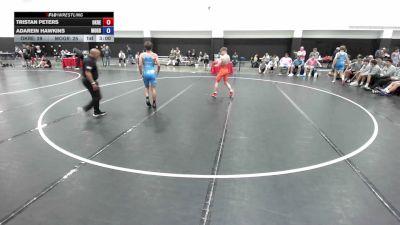 126 lbs Tristan Peters, Oklahoma Red vs Adarein Hawkins, Missouri
