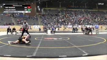 120 lbs Cons. Round 4 - Mat Wasson, Harrison County vs Cullen White, Boyle County