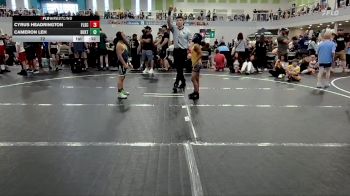 72 lbs Round 2 (10 Team) - Cyrus Headrington, Florida Scorpions vs Cameron Leh, Buxton
