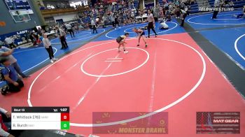 76-80 lbs Quarterfinal - Ty Whitlock (76), HARRAH BTB vs Blaze Burch, Davis Youth Wrestling Club