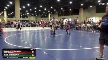 65 lbs Round 2 - Case Thibodeaux, Predator Wrestling vs Charlotte Robbins, Bison Takedown