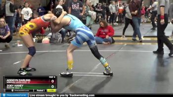 100 lbs Round 1 (6 Team) - Addisyn Darling, Nebraska Vipers Gold vs Zoey Haney, Missouri Gold