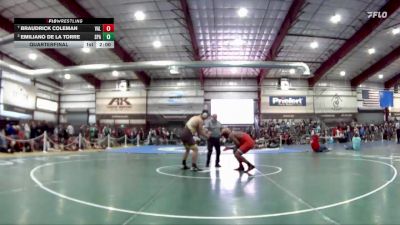 190 lbs Quarterfinal - Braudrick Coleman, Valley vs Emiliano De La Torre, Sparks