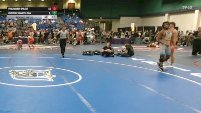 157 lbs Round Of 32 - Thunder Page, KS vs Justin Wardlow, IL