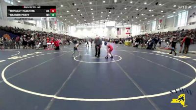 56 lbs Quarterfinal - Bradley Klesaris, Club Not Listed vs Kaeson Pratt, Journeymen Wrestling Club