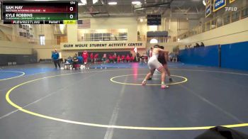 174 lbs Finals (8 Team) - Sam May, Western Wyoming College vs Kyle Robbins, Clackamas Community College