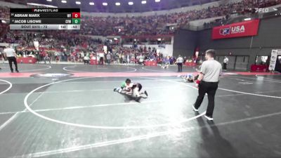 72 lbs Champ. Round 1 - Abram Marx, Winneconne Youth vs Jacob Lisowe, Coleman Youth Wrestling