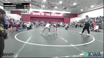 73 lbs Final - Layken Cassady, Blackwell Wrestling Club vs Aiden Balderas, Wichita Training Center