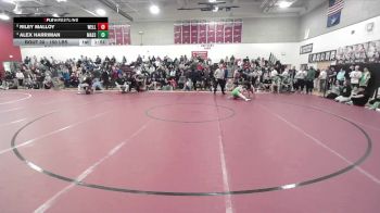 150 lbs Quarterfinal - Riley Malloy, Wells vs Alex Harriman, Massabesic