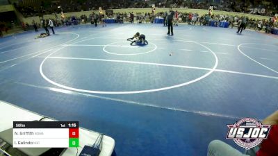 58 lbs Semifinal - Nicholas Griffith, North Desoto Wrestling Academy vs Isaias Galindo, Norman Grappling Club