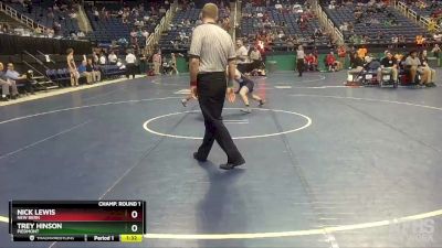 4A 126 lbs Champ. Round 1 - Trey Hinson, Piedmont vs Nick Lewis, New Bern