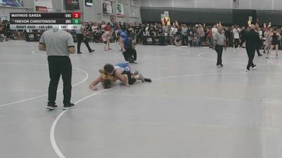 138 lbs 3rd Place Match - Trevor Christenson, Bobcat Wrestling Club vs Mathius Garza, Inland Elite Wrestling Club