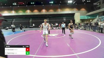 157 lbs 7th Place - Hank Hanssen, Wasatch vs Charlie Spinning, West Linn