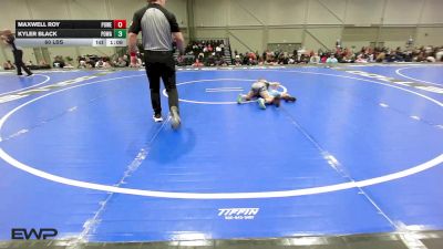 60 lbs Quarterfinal - Maxwell Roy, Powerhouse Elite 12U vs Kyler Black, POWA 12U