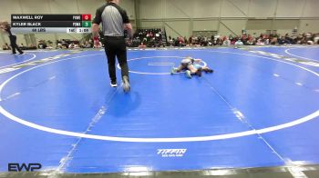 60 lbs Quarterfinal - Maxwell Roy, Powerhouse Elite 12U vs Kyler Black, POWA 12U