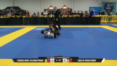 Lucas De Araujo Gomes vs Leonidas Daniel Villagran Pinarg 2026 Pan IBJJF Jiu-Jitsu No-Gi Championship