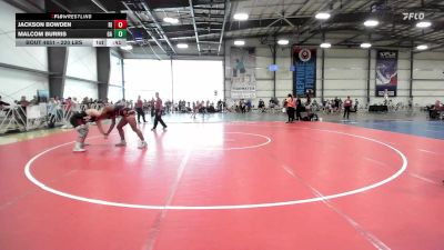 220 lbs Consi Of 16 #2 - Jackson Bowden, RI vs Malcom Burris, GA