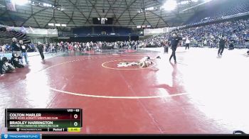 63 lbs Champ. Round 2 - Colton Marler, White River Hornets Wrestling Club vs Bradley Harrington, Anacortes Hawkeyes Wrestling Club