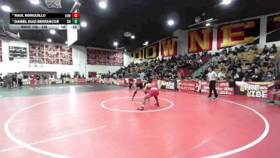 138 lbs 3rd Place Match - Daniel Diaz-Bentancor, Santa Monica vs Raul Ronquillo, Downey