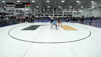 124 lbs Round Of 32 - Daniel Molla, Red Roots WC vs Dane Raveis, Southside WC