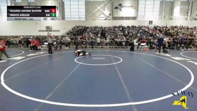134 lbs Round 1 - Brock Keeler, District 3 Wrestling vs Ricardo Jakobie Scuteri, Glen Grapplers Wrestling Club