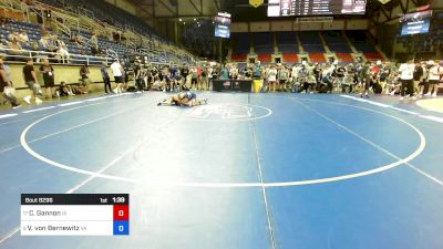 94 lbs 7th Place - Cruz Gannon, IA vs Vince Von Bernewitz, VA