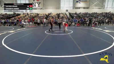 124 lbs Cons. Round 2 - Kayden Brand, Fulton Wrestling vs Zakariya Kumek, Buffalo Nomads Wrestling
