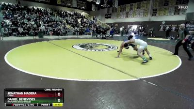 132 lbs Cons. Round 6 - Daniel Benevides, Highland (Bakersfield) vs Jonathan Madera, Chino