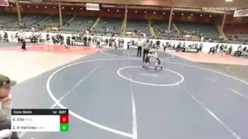 43 lbs Consolation - Dylan Eller, Prescott Valley Youth vs Carter Shanley-martinez, Duran Elite