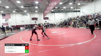 132 lbs Quarterfinal - EJ Jenkins, Windham vs Jesse Costley, Griswold/Wheeler