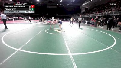 190 lbs Champ. Round 1 - Mathew Brady-Green, Del Campo vs Brady West, Elk Grove