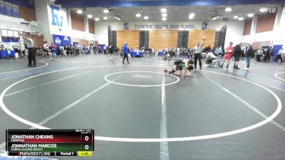 126 lbs Champ. Round 1 - Jonathan Cheang, Cerritos vs Johnathan Marcos, Cabrillo/Long Beach
