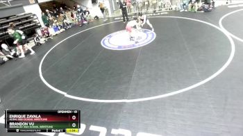 61 lbs Quarterfinal - Enrique Zavala, Alisal High School Wrestling vs Brandon Vu, Rodriguez High School Wrestling