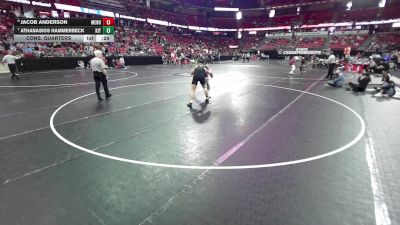 175 lbs Cons. Quarters - Athanasios Hammerbeck, Kenosha Indian Trail vs Jacob Anderson, Menomonie