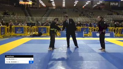 SARAH BLOCK vs SAMANTHA M. RIDER 2023 Pan Jiu Jitsu IBJJF Championship