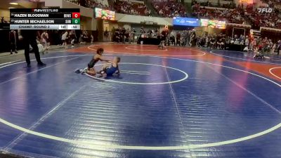 40 lbs Champ. Round 2 - Hazen Bloodman, Remnant Wrestling Club vs Hunter Michaelson, Elkhorn Wrestling