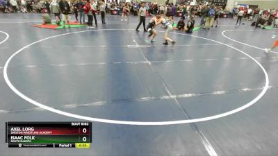 108 lbs Champ. Round 1 - Axel Lorg, Shelton Wrestling Academy vs Isaac Folk, South Dakota